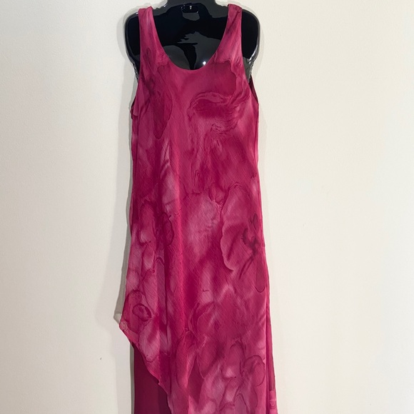 Mlle Gabriel Burgundy Color Sleeveless Dress 10 - Picture 1 of 7